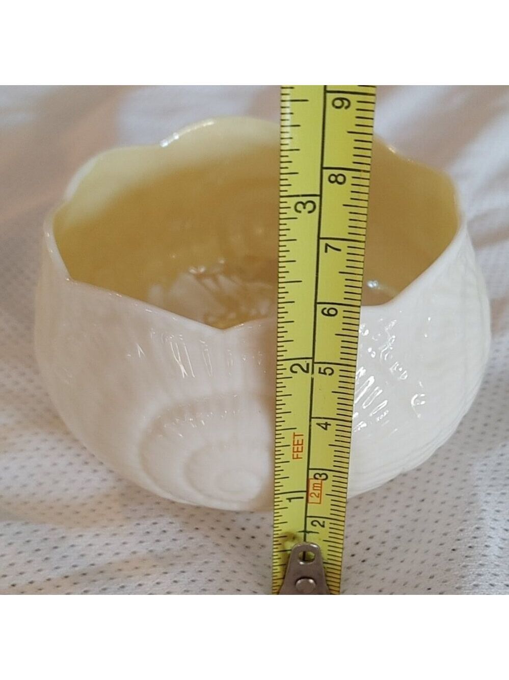 Belleek NAUTILUS SHELL Porcelain CREAMER CREAM PITCHER & SUGAR Bowl - Picture 11 of 12
